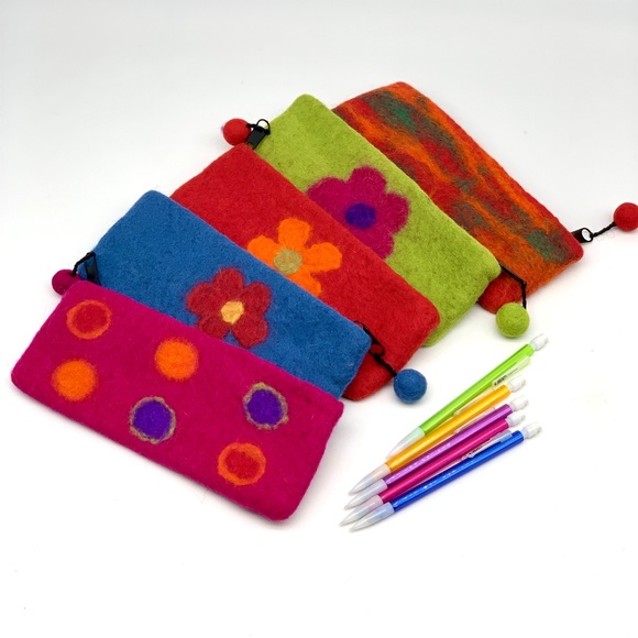 Felt Wool Pencil Cases - Picture 2 of 6